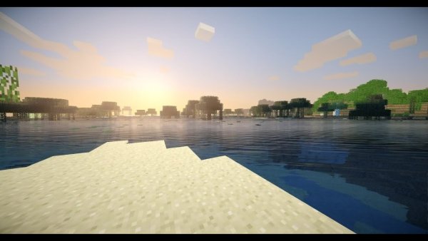 Пляж в МАЙНКРАФТЕ