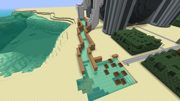 Пляж в МАЙНКРАФТЕ