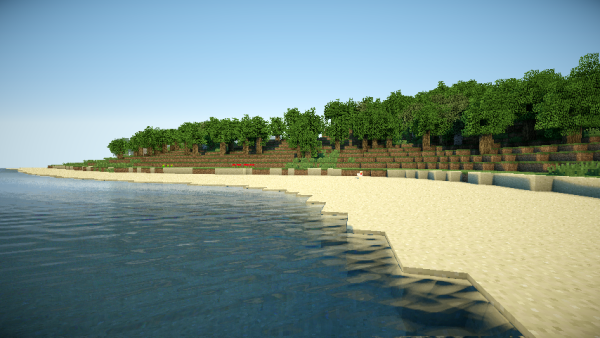 Пляж в МАЙНКРАФТЕ