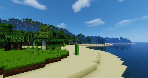 Красивый пляж в МАЙНКРАФТЕ