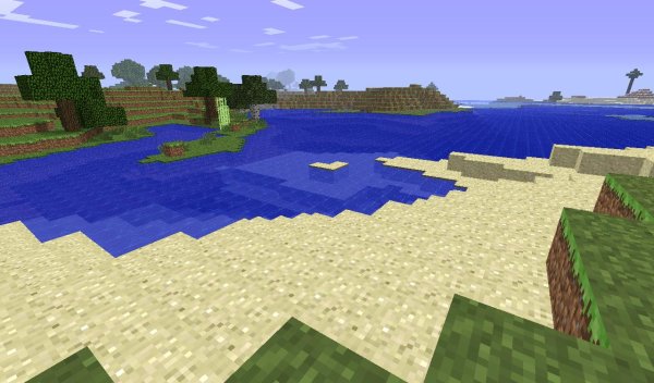 Пляж в МАЙНКРАФТЕ