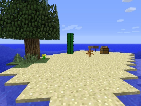 Пляж из МАЙНКРАФТА