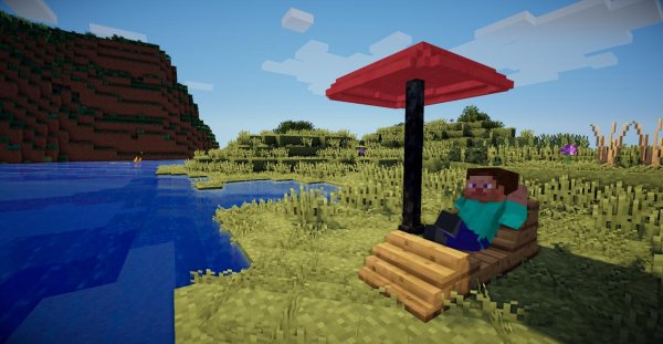 Пляж майнкрафт