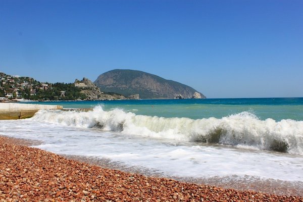 Гурзуфский пляж медведь гора