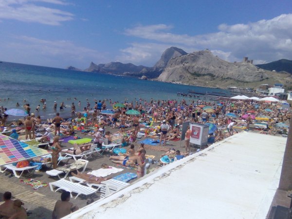 Пляж Альчин Крым Судак