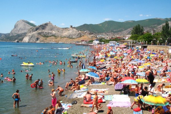 Чёрное море пляж Судак