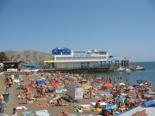 Пляж Бригантина Судак