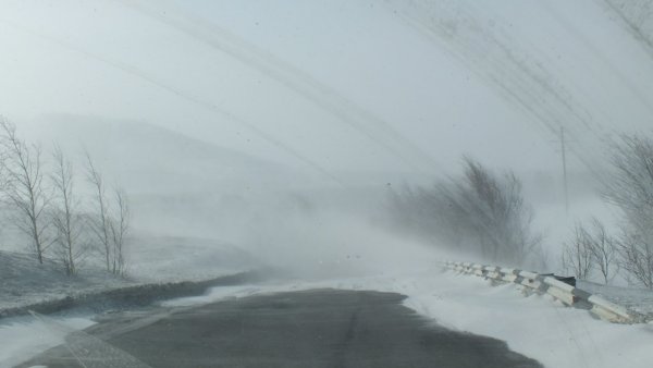 Сильная метель Снежная буря