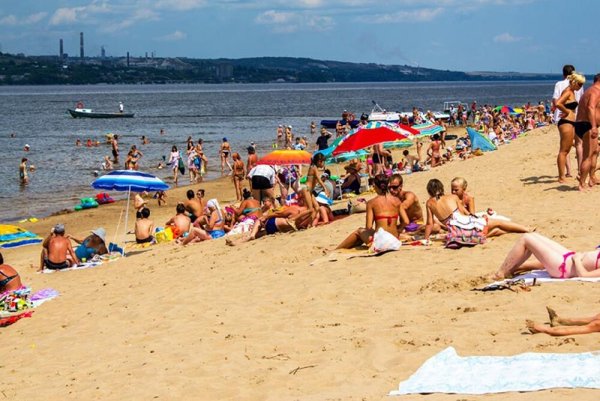 Вольск Волга пляж