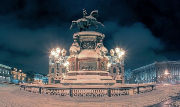 Зима январь 2020 в СПБ Нева