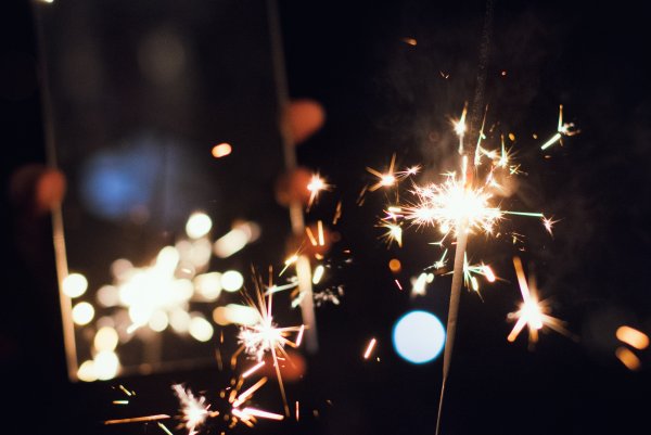 Бенгальские огни новый год