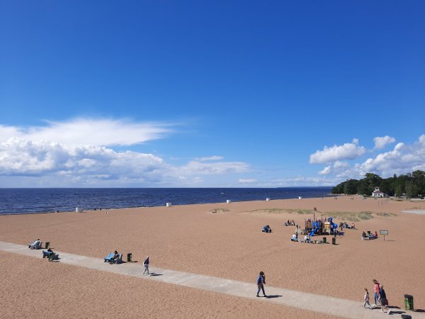 Золотой пляж Зеленогорск финский залив