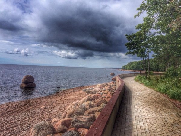 Зеленогорск набережная финского залива