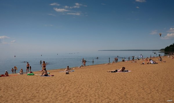 Золотой пляж в Зеленогорске Ленинградской области