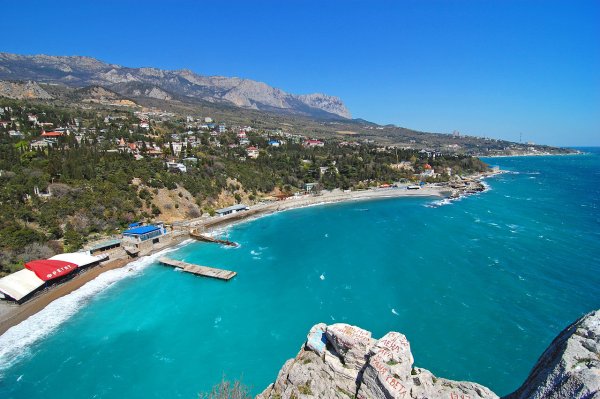 Пляж Лазурный берег Алупка