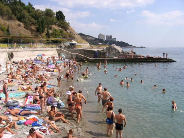 Пляж сковородка Алупка