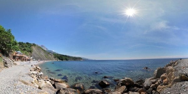 Пляж Лазурный берег Алупка