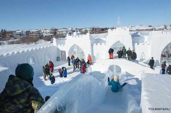 Крепость из снега