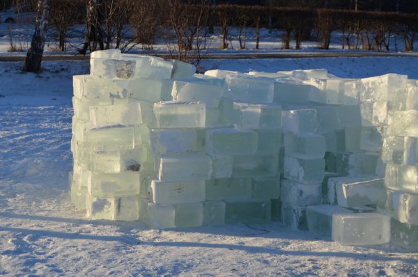 Заготовка льда