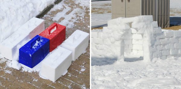 Форма для снежных кирпичей