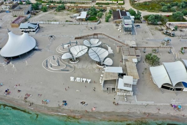 Пляж казантип в Крыму Поповка