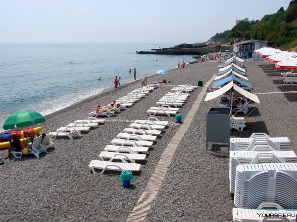 Пансионат Жемчужина Алушта пляж