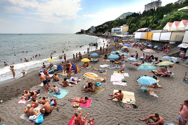 Крым Алушта пляж Профессорский