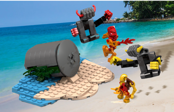 Лего набор пляж