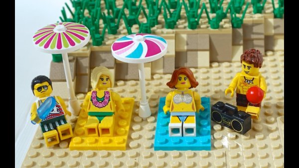Лего пляж фигурки