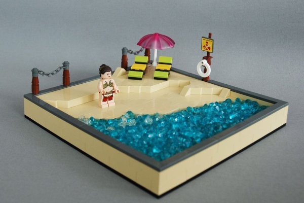 Море пляж из лего