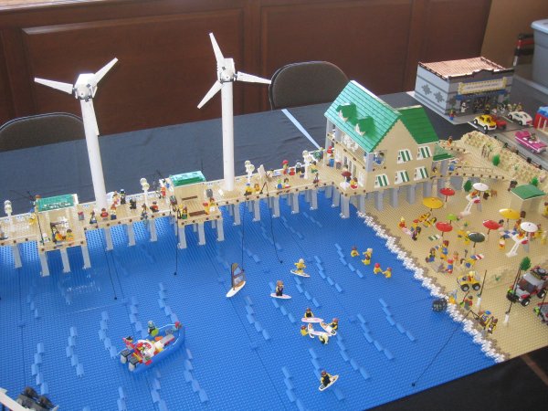 Пляж из лего Сити