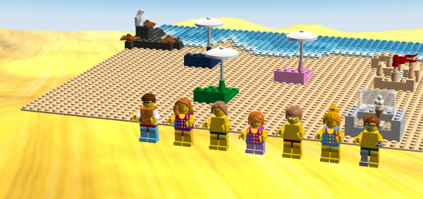Лего пляж в Англии