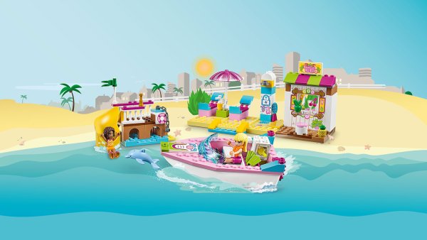 LEGO Juniors, конструктор "день на пляже с Андреа и Стефани", (143 дет.)