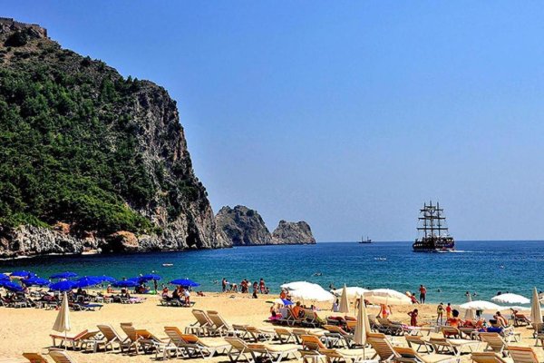 Турция Алания пляж Клеопатра