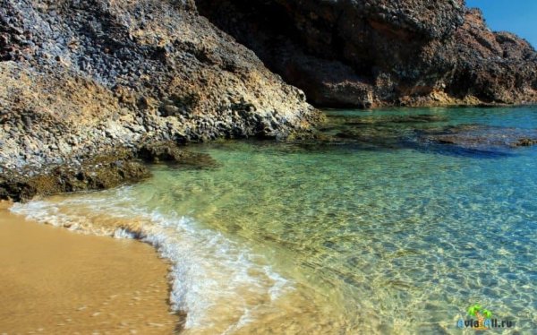 Море Средиземное Турция пляж Клеопатра