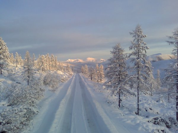 Зимняя трасса Колыма