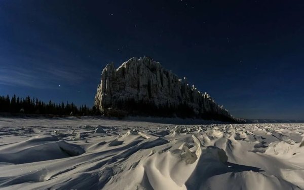 Ленские столбы Якутия зима