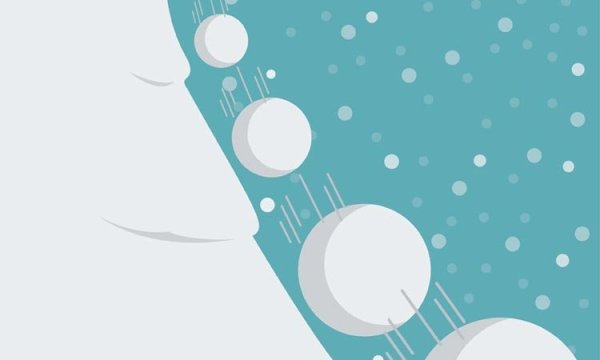 Рисунок снежного кома