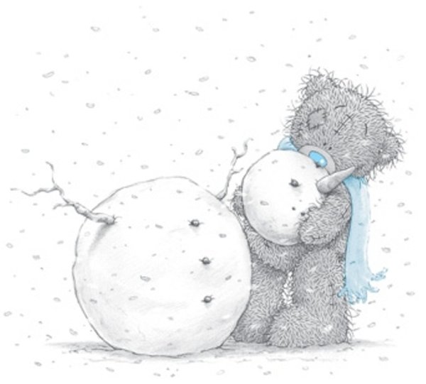 Мишка Тедди зима