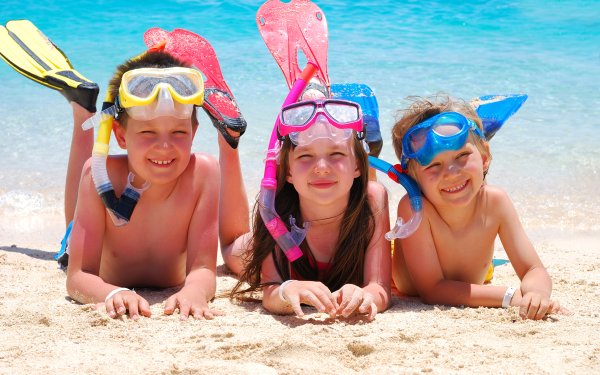 Лето пляж дети
