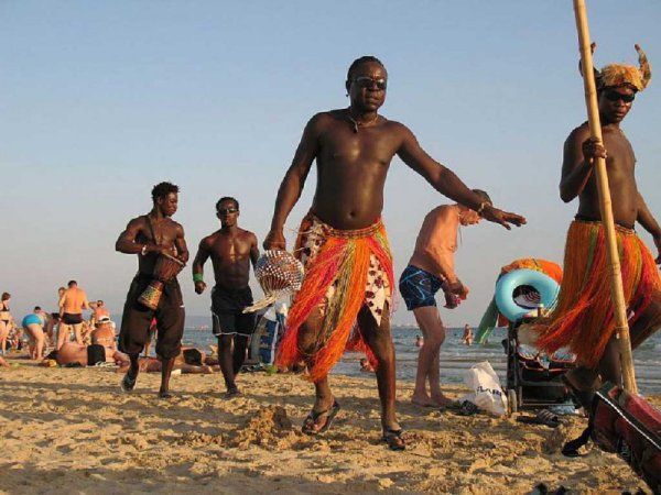 Негры на море