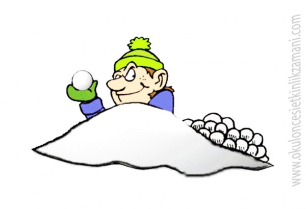 Снежки анимация