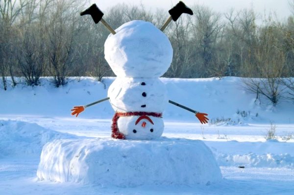 Снеговики из снега смешные