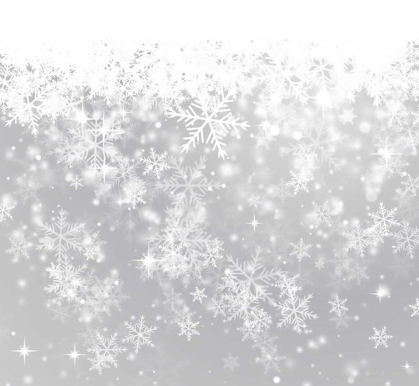 Снег на белом фоне