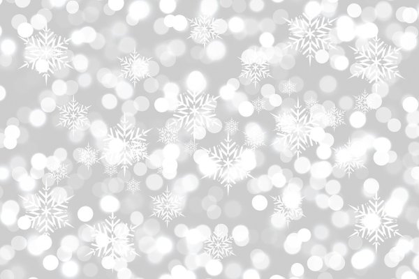 Снежинки на белом фоне