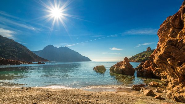 Море горы солнце