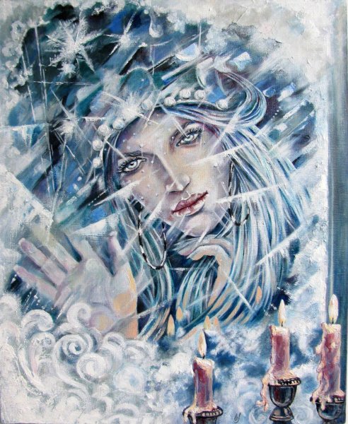Elena Sizova художник зима