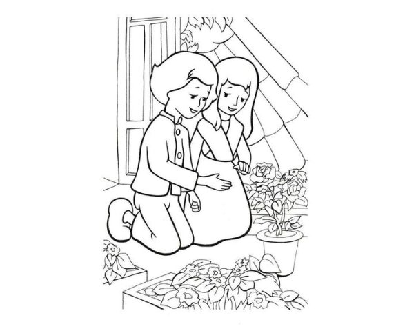 Раскраска снежной королевы из сказки Снежная Королева