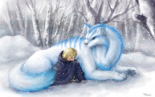 Зимние сказочные животные