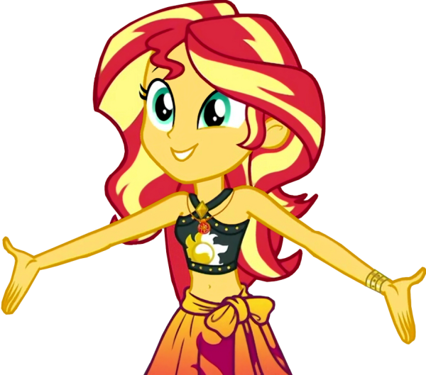 Сансет Шиммер девушка Эквестрии